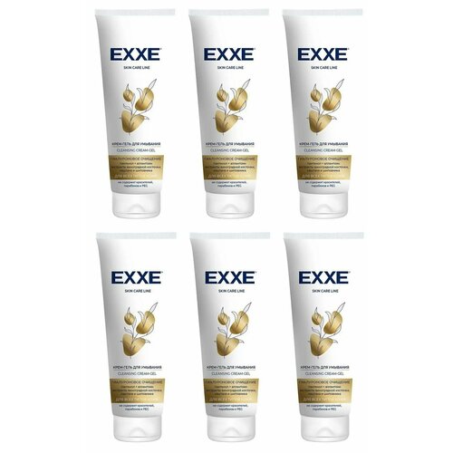 EXXE Крем-гель для умывания Гиалуроновое очищение, 120 мл, 6 шт