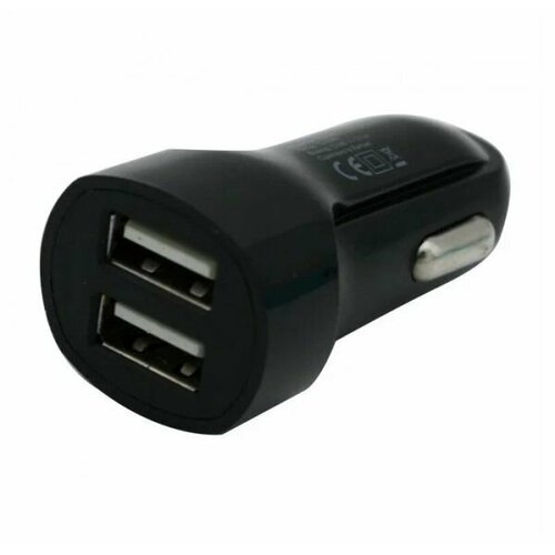 АЗУ BoraSco 2USB 2.1A + витой кабель USB - Micro USB 2M (20637) Black