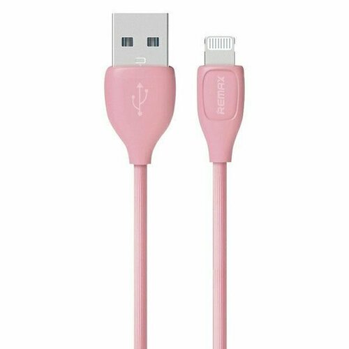 Кабель для iPhone iPad iPod, Remax Lesu Data Cable Lightning RC-050i, розовый кабель remax lesu rc 050i usb на lightning iphone ipod ipad 2a 1 метр белый для зарядки гаджетов apple и передачи данных