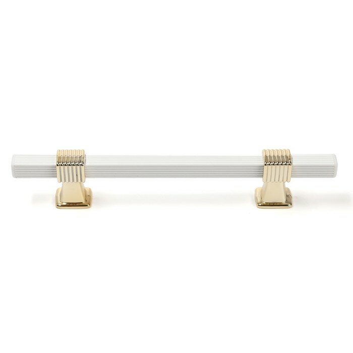 Фурнитура Для Мебели Ручка скоба CAPPIO PK117, м/о 160 мм, цвет белый/золото 9906767