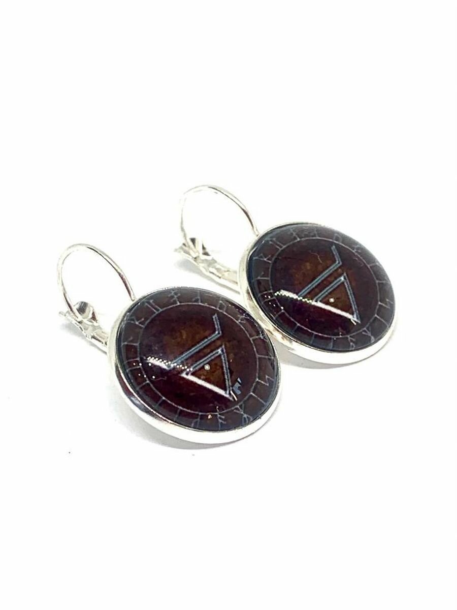 Серьги Вербица, размер 30 мм, серебряный — фото 1