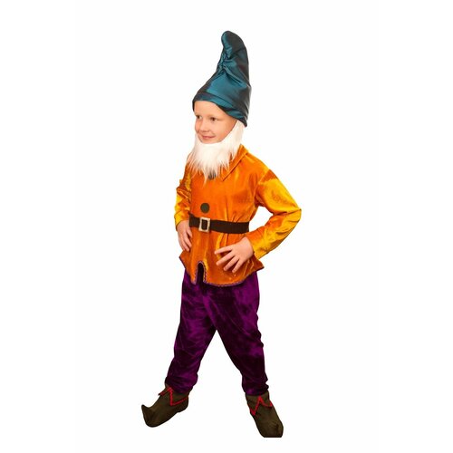 Костюм детский Гномик Вася (128) карнавальный костюм детский скоморох 30 размер 122 128 рост