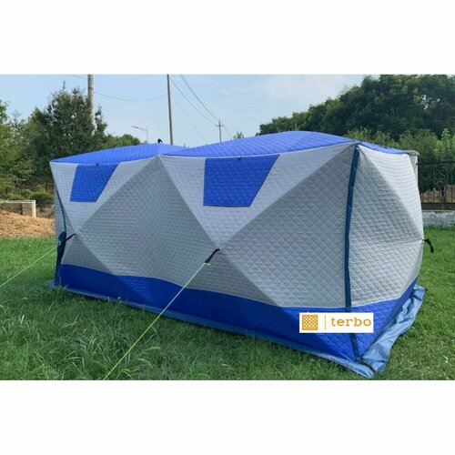 Палатка зимняя Terbo Mir 5C 2023 куб сдвоенный белый, синий