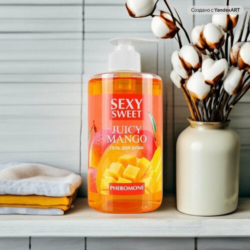 Гель для душа Sexy Sweet Juicy Mango с ароматом манго и феромонами - 430 мл.