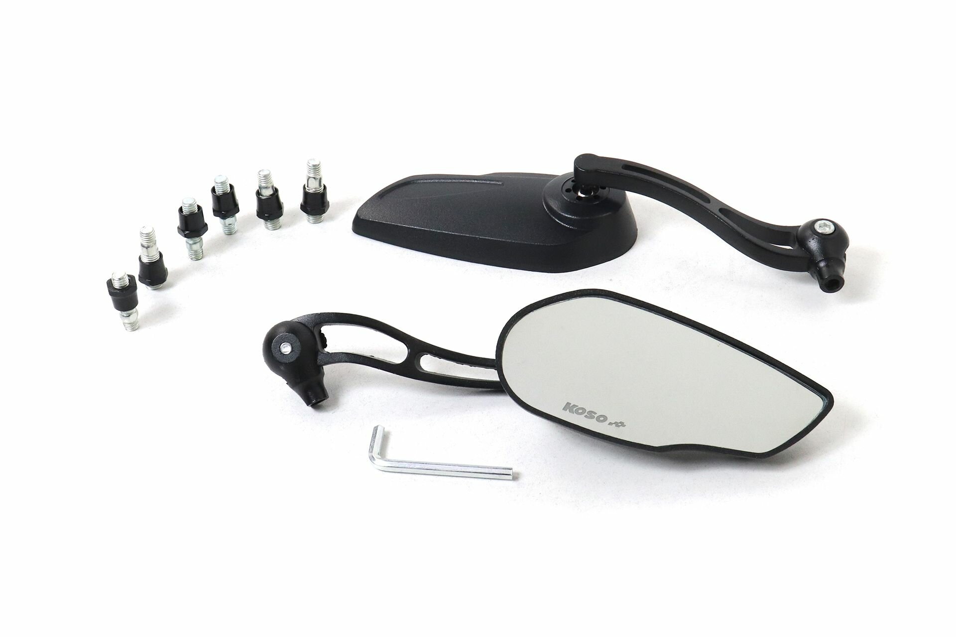 фото Зеркала (144) эксклюзив овальные (с выемкой) с переходниками d8, d10