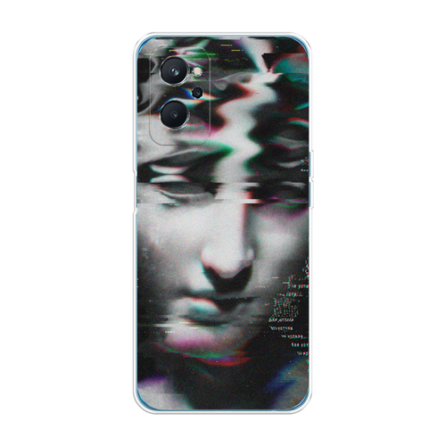 Силиконовый чехол на Realme 9i/Oppo A96 4G / Реалми 9i Glitch Art силиконовый чехол на realme 9i реалми 9i летящие одуванчики прозрачный