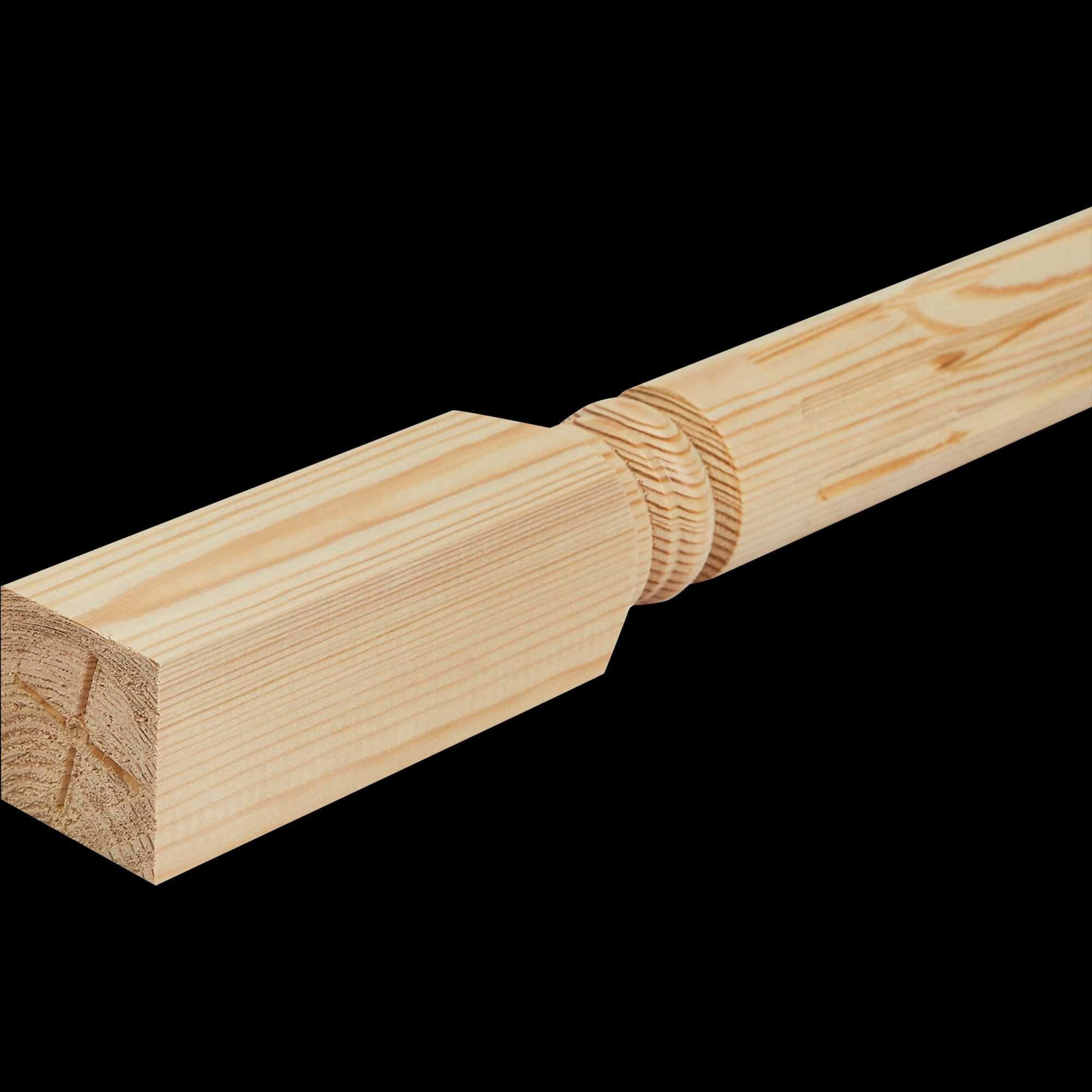 фото Балясина цельная точеная хвоя сорт Экстра Римская 900x50x50 мм