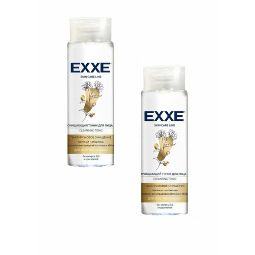 EXXE Тоник очищающий для лица Гиалуроновое очищение, 150 мл, 2 уп лосьон для тела exxe лосьон для тела нежная камелия