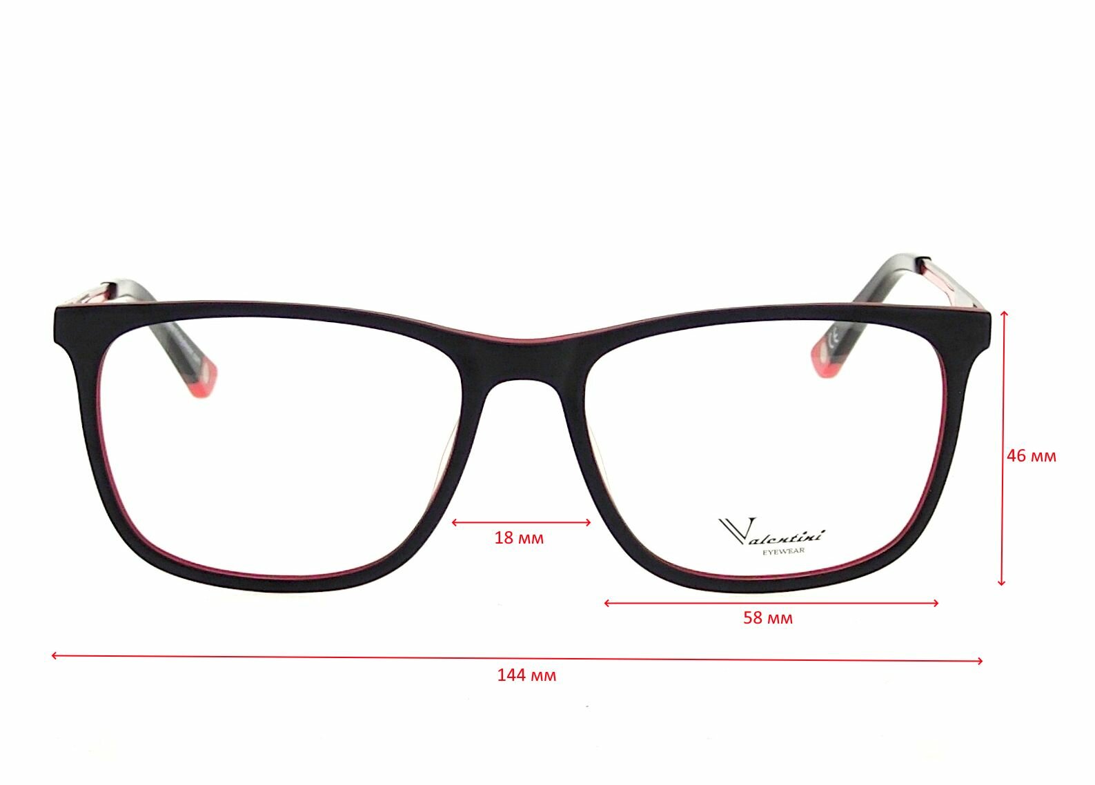 Очки для чтения VALENTINI с футляром мод. 2280 Цвет 1 с асферическими линзами ROMEO ASP 1.61 HMC/EMI -1.00 РЦ 70 мм