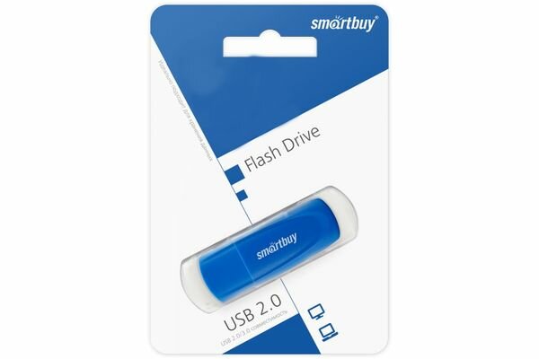 Флеш-накопитель USB 32 Gb Smartbuy Scout Blue (SB032GB2SCB)