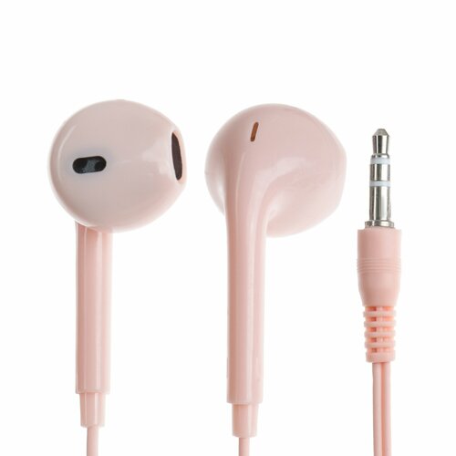 Наушники U19 проводные вкладыши 1 м Jack 35 мм розовые 361₽