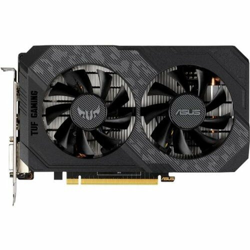 Asus Видеокарта Asus TUF-GTX1650-O4GD6-P-V2-GAMING NVIDIA GeForce GTX 1650 4096Mb 128 GDDR6 163512000 DVIx1 HDMIx1 DPx1 HDCP Ret 2233000₽
