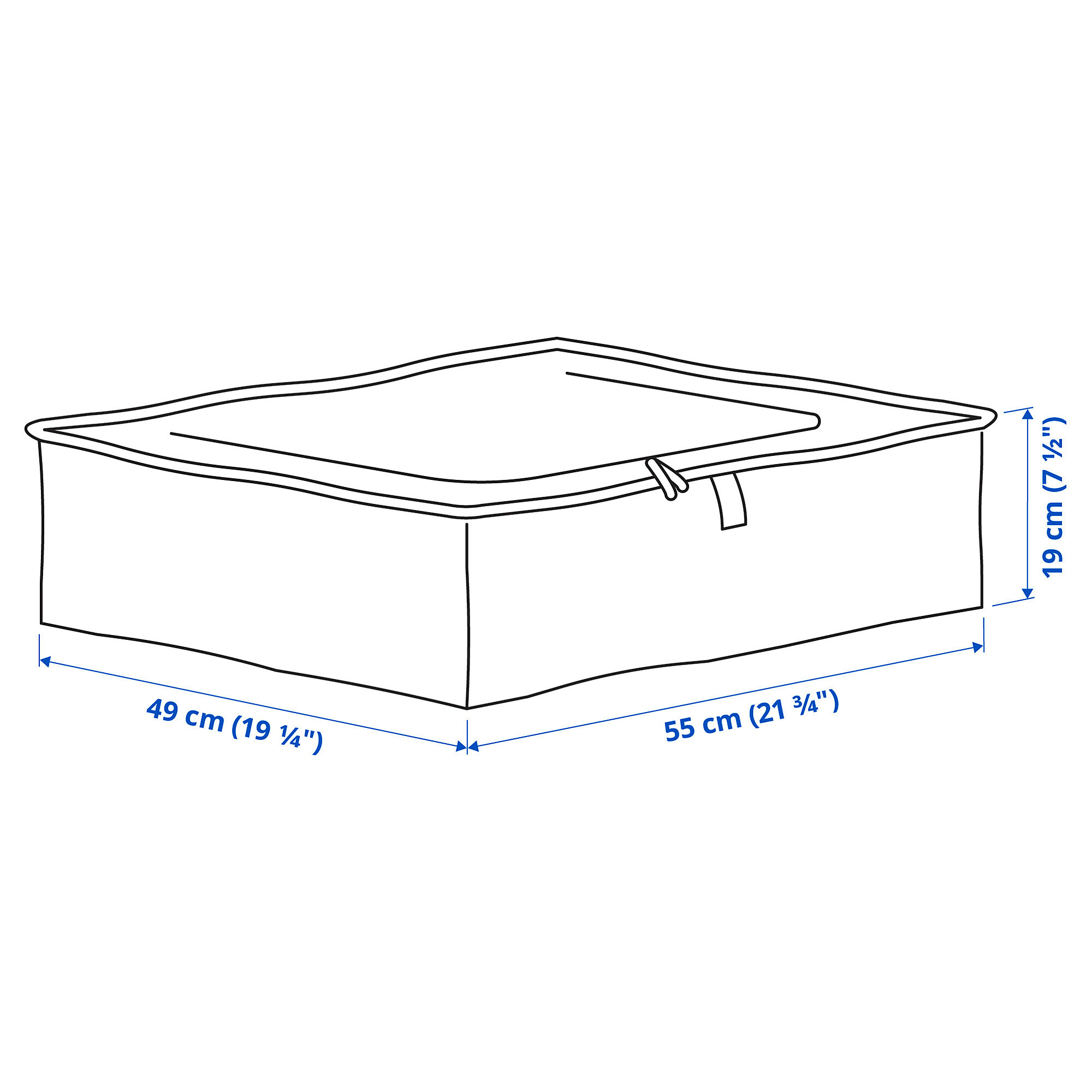 IKEA Parkla большая сумка для хранения, 55х49х19см - фотография № 8