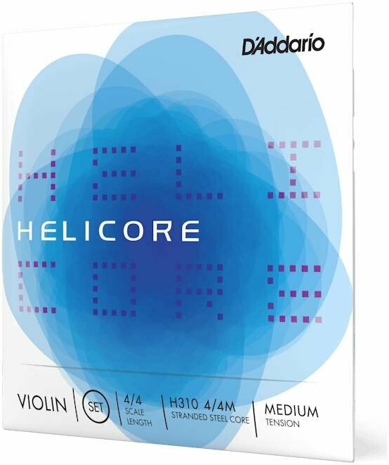 D'Addario H310 4/4M серия Helicore, набор струн для скрипки 4/4, среднее натяжение