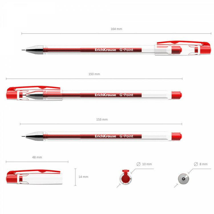 Ручка гелевая Erich Krause G-point - фото №5
