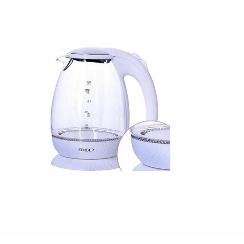 Чайник стекло электрический 17 л белый 538600₽