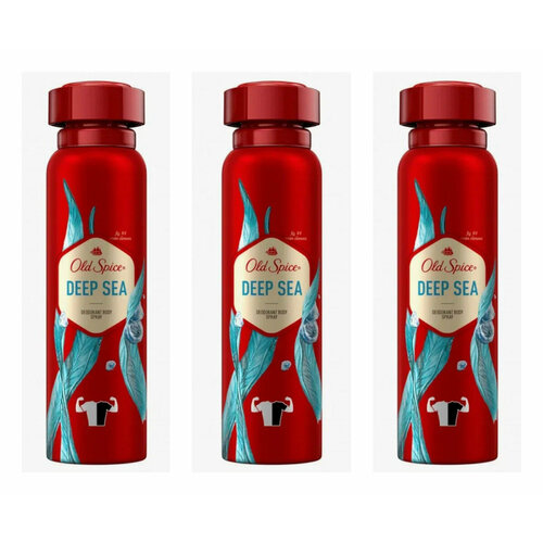 old spice мужской аэрозольный дезодорант deep sea 150мл Аэрозольный дезодорант Old Spice Deep sea, мужской, 150 мл. 3 шт.