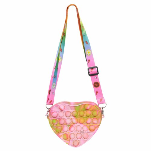 Игрушка-антистресс Pop-it 15 см силикон цветная Сумка сердце Pop-it 990₽