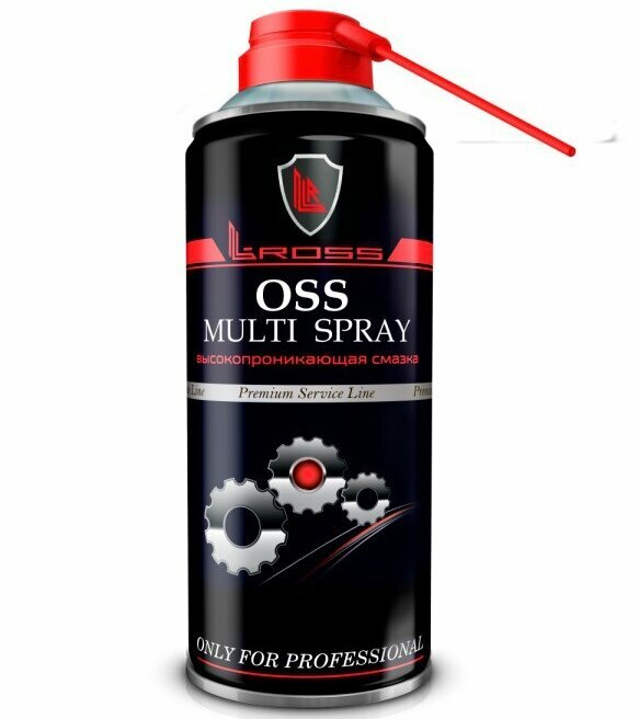 Смазка многоцелевая высокопроникающая l-ross OOS Multi Spray 400ml (WD 40)