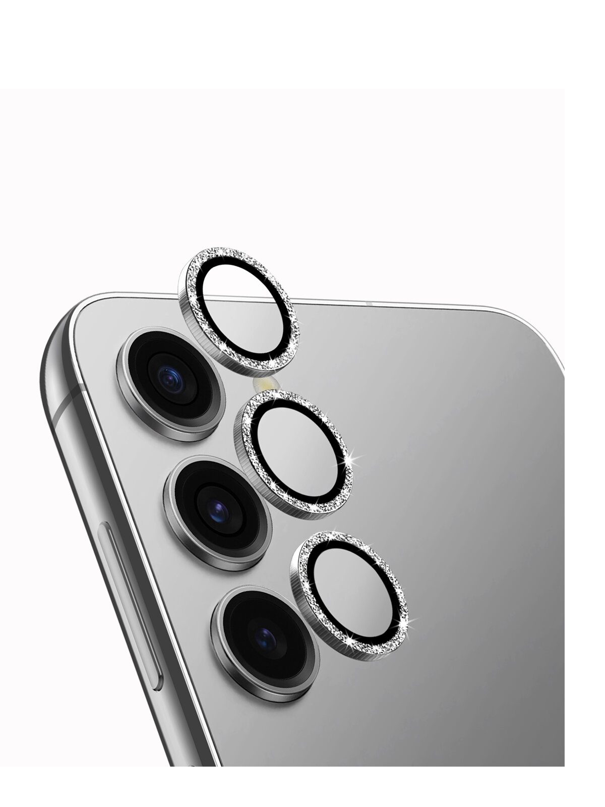 Uniq стекло для Galaxy S24 OPTIX Camera Lens protector Aluminium White