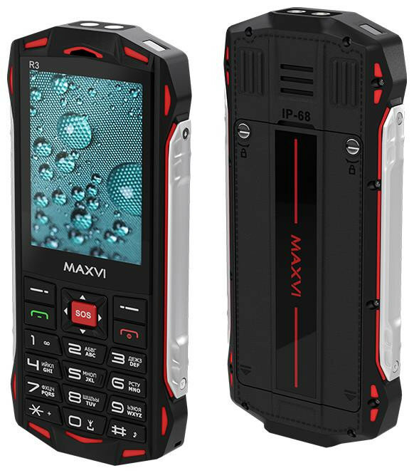 Телефон мобильный (MAXVI R3 Red)