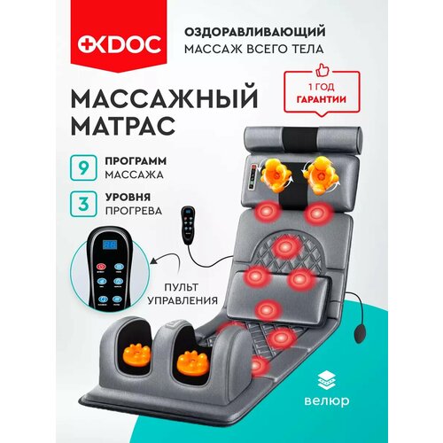 Электрический массажер OKDOC, для тела, спины и ног, роликовый, шиацу