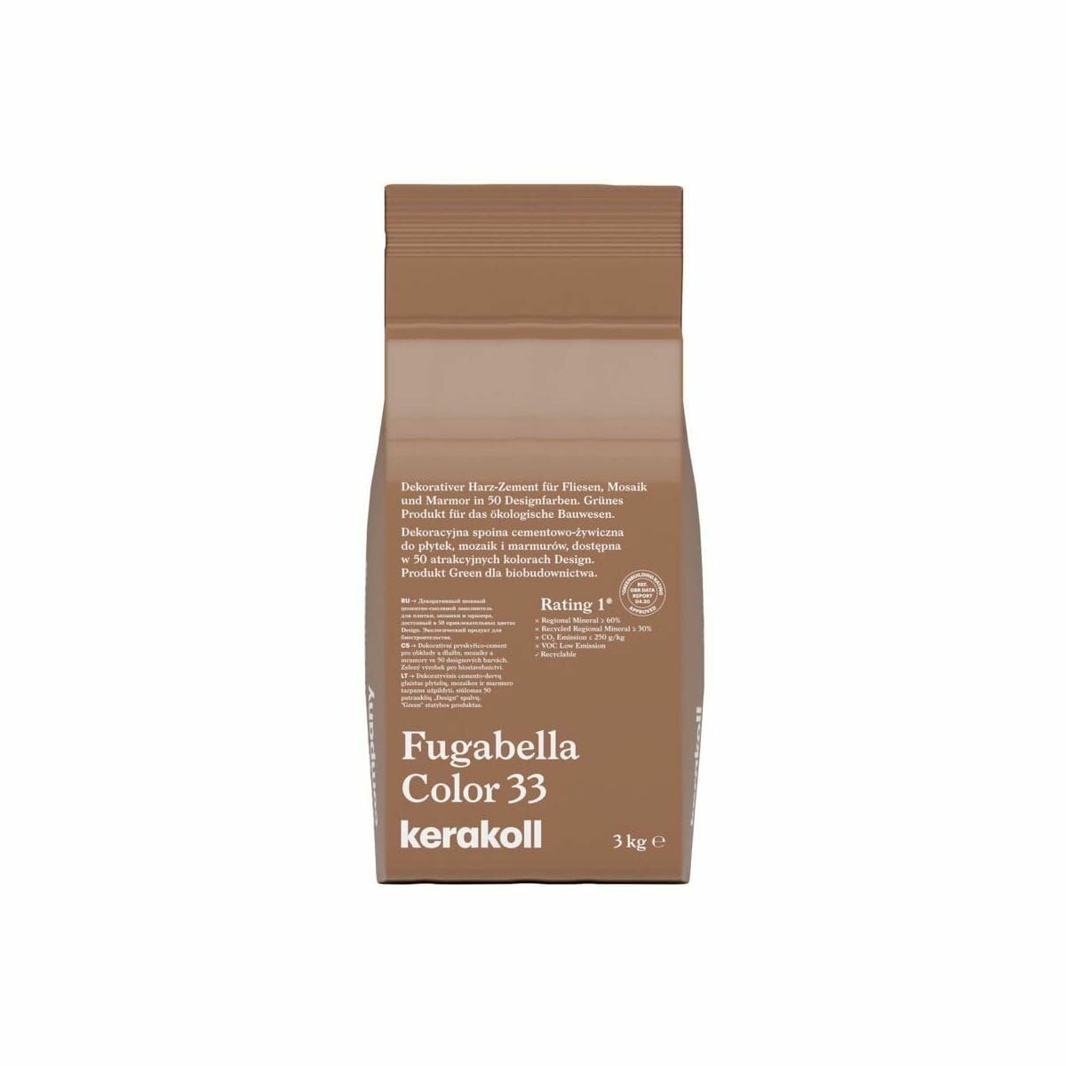 Цементно-Смоляная затирка Kerakoll Fugabella Color цвет 33 3 кг