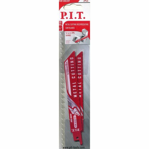 Полотно для сабельной пилы по металлу PIT S922EF 130мм зуб14мм 2шт ARSB-S922EF 403₽
