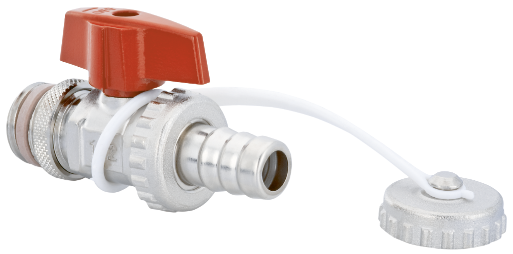 Шаровый кран Hummel FE G3/4, PTFE, никелированный, для надежной работы