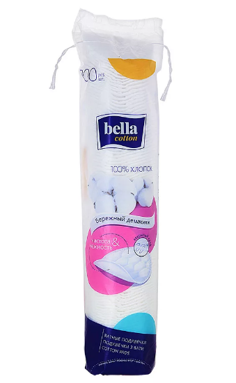 BELLA, COTTON, Ватные подушечки, (140шт/упак)