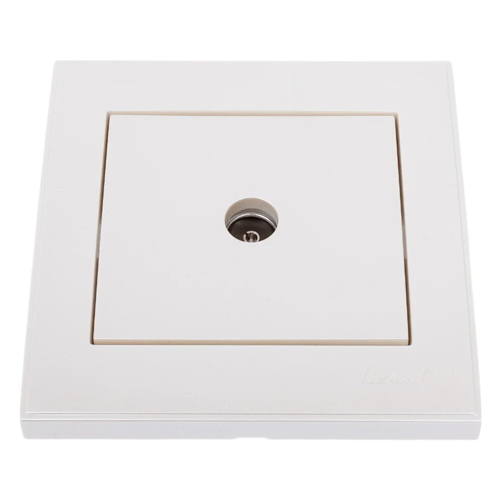 Телевизионная розетка LEZARD RAIN оконечная жемчужно-белый металлик 703-3030-130