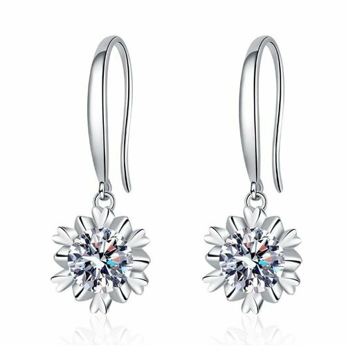 Серьги BrimescOtt, белый, серебряный