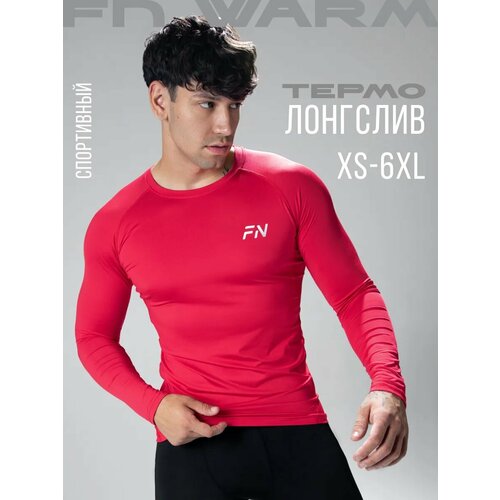 фото Термобелье верх fn рашгард warm, размер 4xl, красный