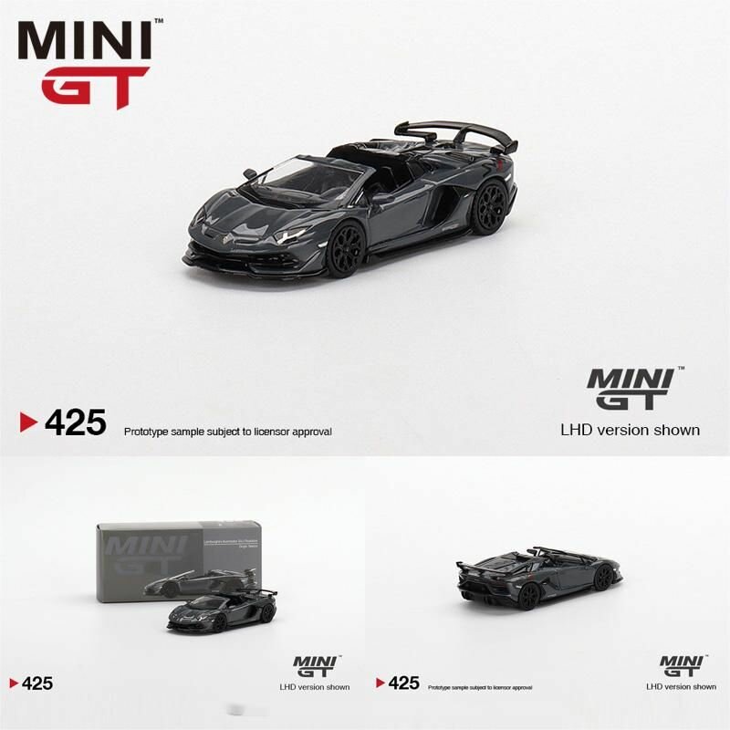 Машинка minigt 1:64 Lamborghini Huracan EVO Aventador SVJ GT3 Urus Roadster STO FKP 37 Presentation Countach LPI 800-4 alloy car model gift