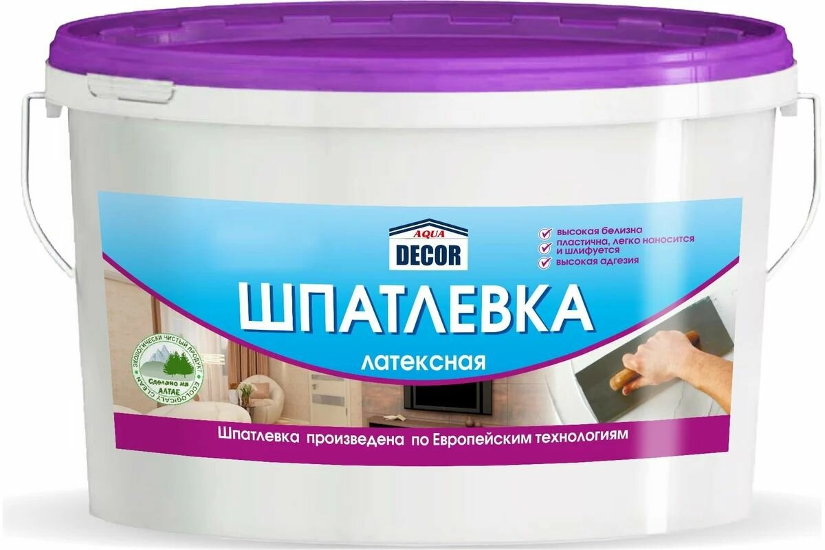 Латексная шпатлевка AQUADECOR 3 кг УТ-00001208