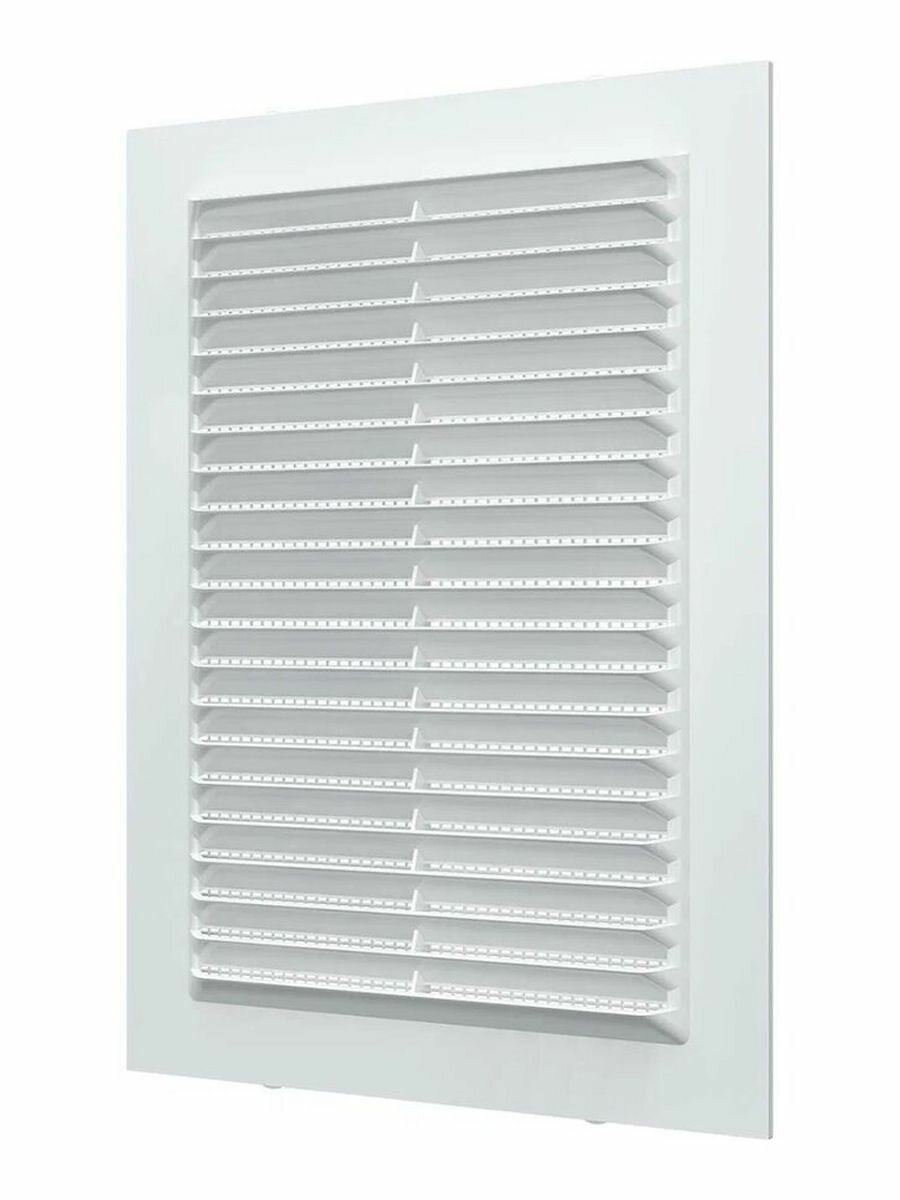 Вентиляционная решётка ERA 1318С с антимоскитной сеткой белая 130x180 мм