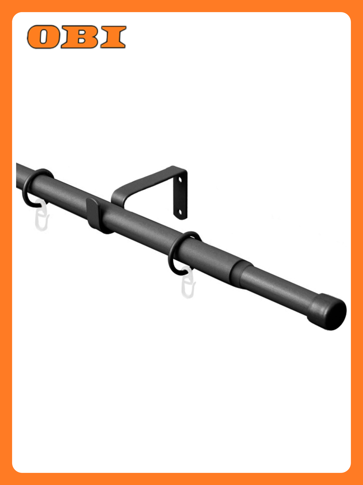 Карниз Arttex одинарный 16/19 мм телескоп 56.551 160/300 с металлическими кольцами