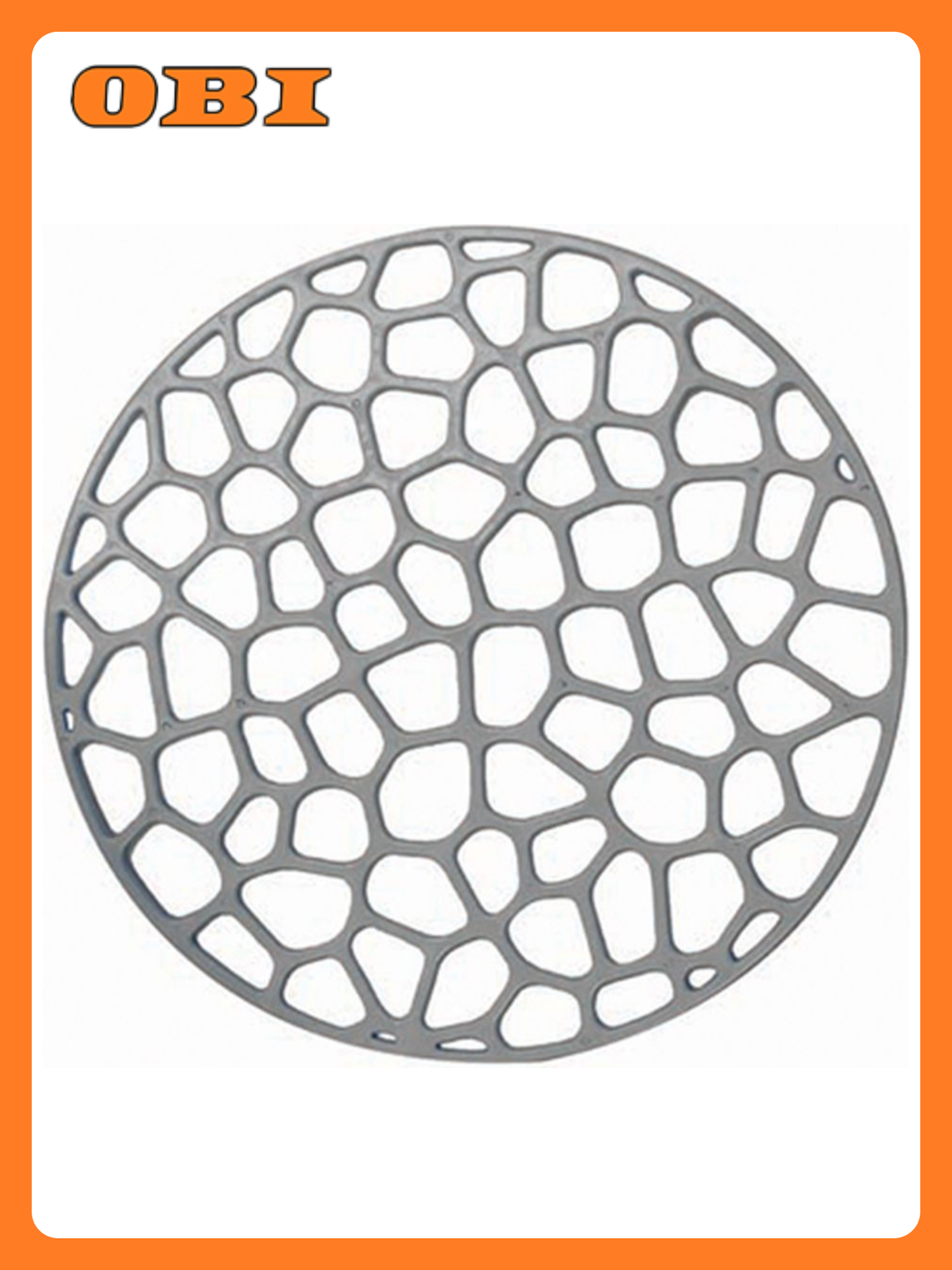 Решетка в раковину М-Пластика IDEA М 1152 круглая серая 30см