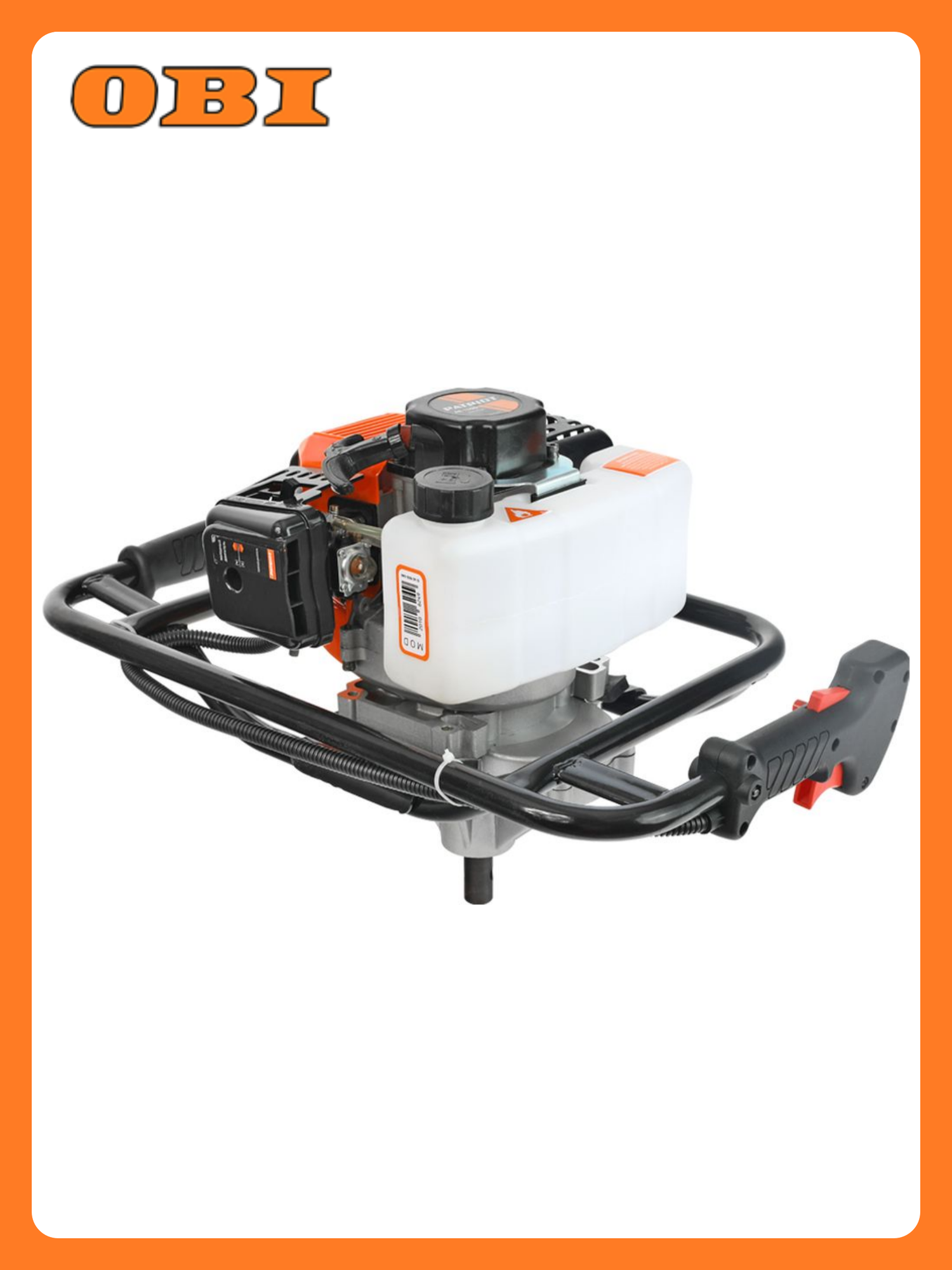 Мотобур PATRIOT AE150D бензиновый без шнека 3 л. с 52 см³ черный