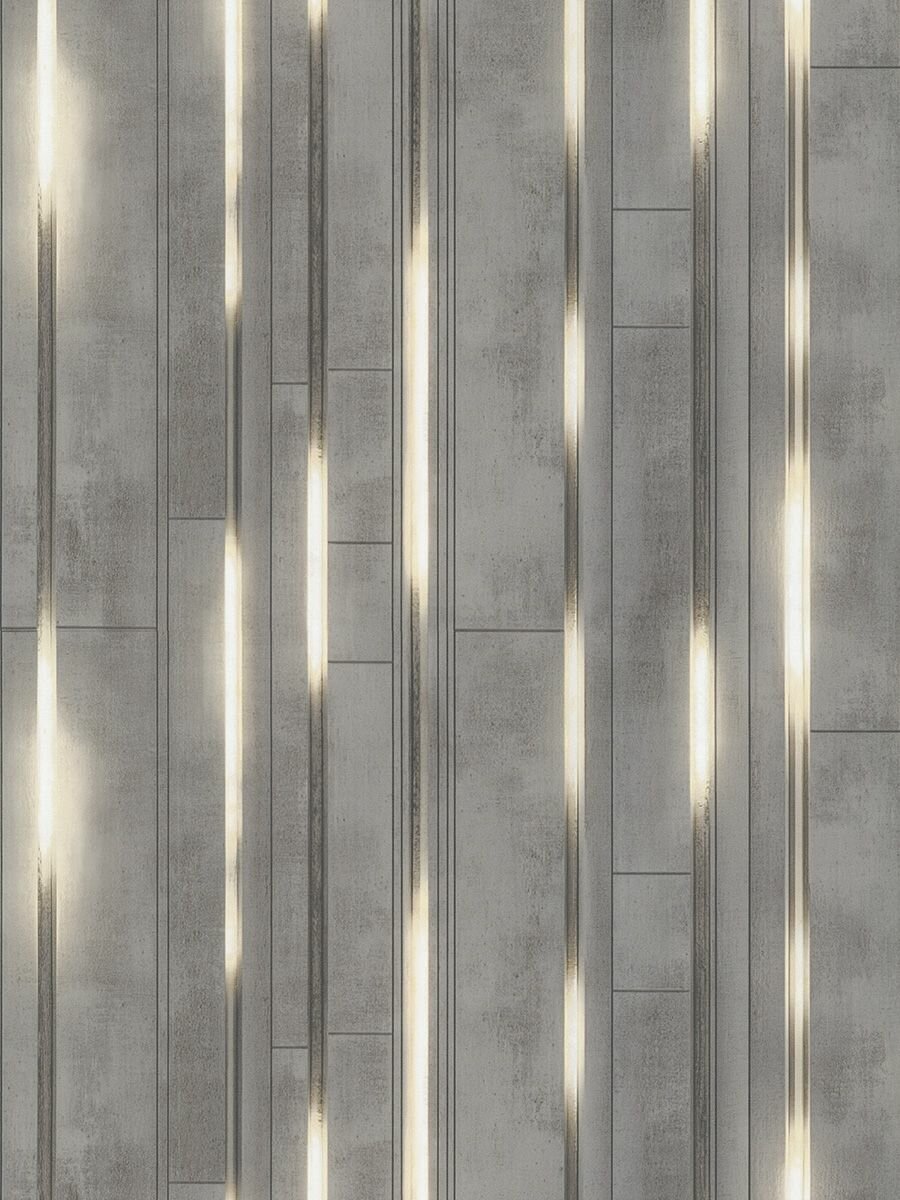 Обои флизелиновые 106 м. Бетон. Без подбора рисунка. Метровые однотонные рельефные моющиеся . В спальню детскую кухню прихожую. светло-серые