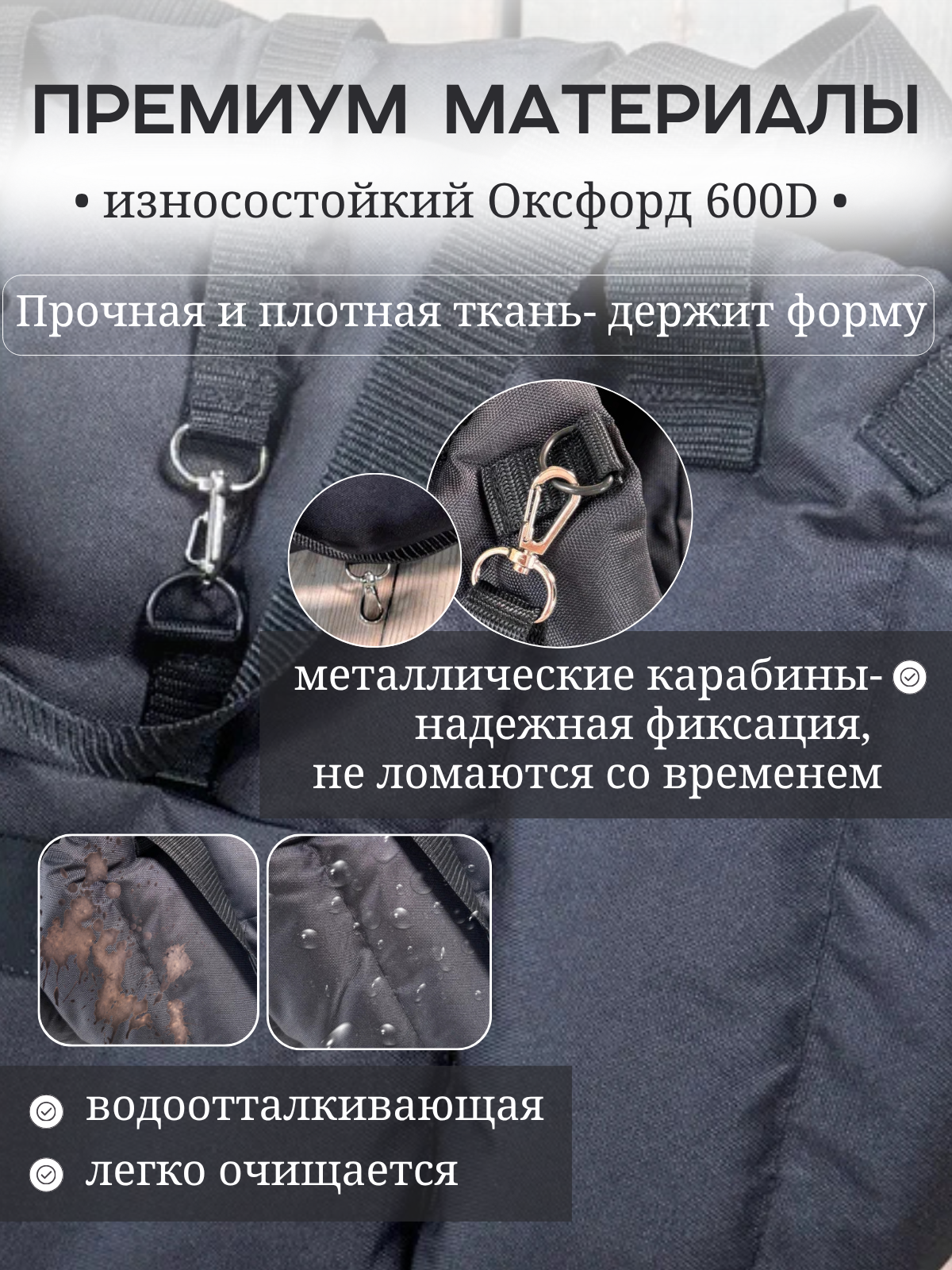 Автокресло сумка-переноска Umkapets, для собак и кошек, 33х29х33см, черное — фото 1