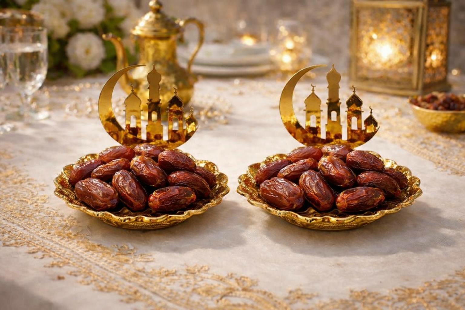 Посуда для фиников к Рамадану, праздничная и изящная посуда для ифтарного стола!