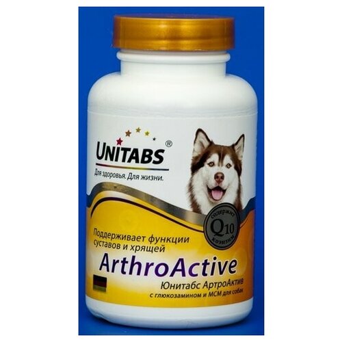 Экопром Юнитабс ArthroАctive с Q10 для собак при болезнях суставов 100таб