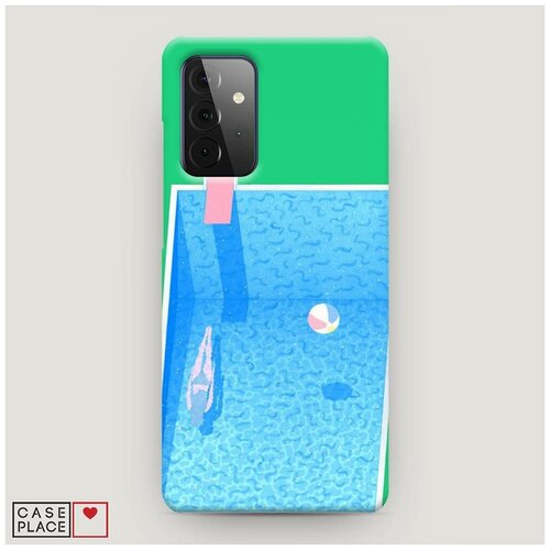 фото Чехол пластиковый samsung galaxy a72 минималистичный бассейн case place