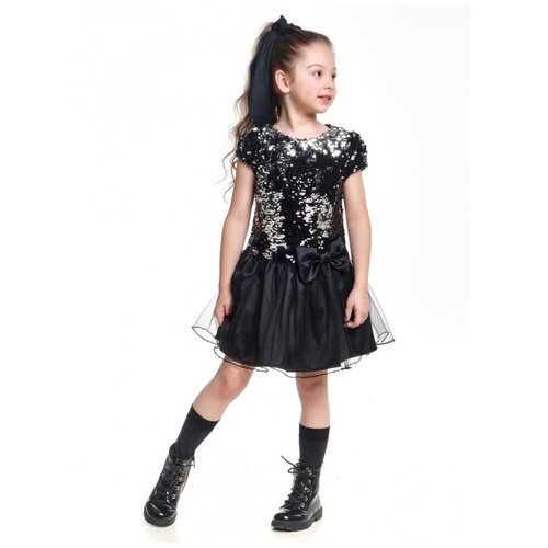 Платье для девочек Mini Maxi, модель 6174, цвет черный, размер 116