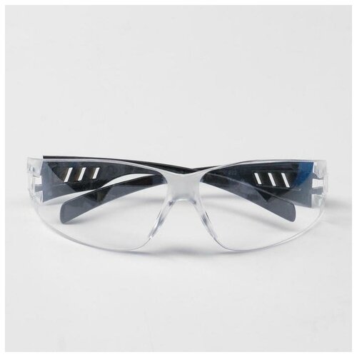 Очки защитные Исток открытого типа Классик(прозрачные) с черной дужкой очки защитные тип классик открытого типа прозрачные очки очки защитные