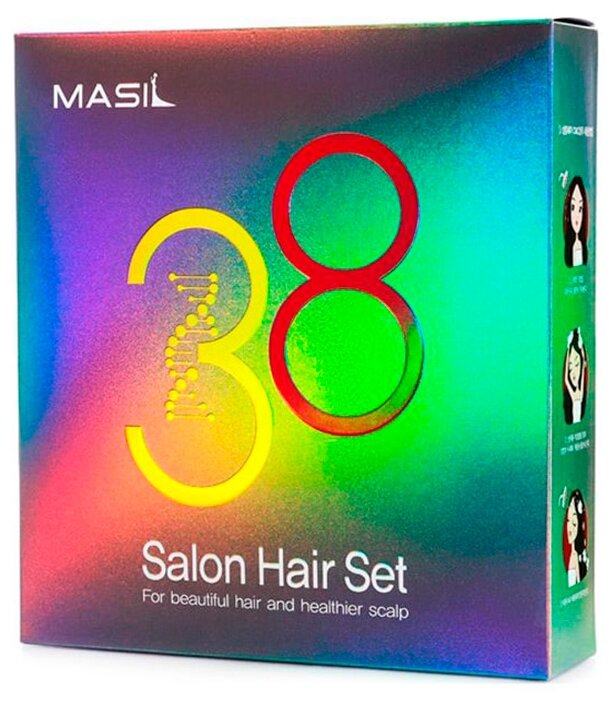 Набор шампунь+маска для волос MASIL 38 SET (shampoo 300ml+8ml+ mask 200ml+8ml) - фото №5