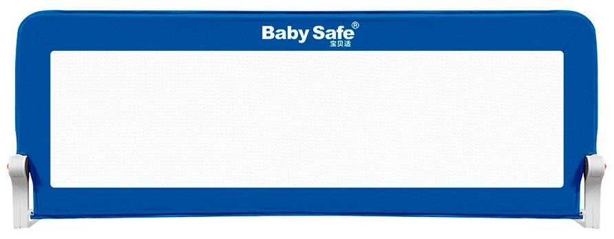 Барьер Baby Safe для детской кроватки складной, прямоугольник, 180*42 см коричневый - фото №2