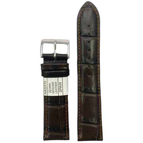 фото Ремешок для часов кожаный nagata 22мм