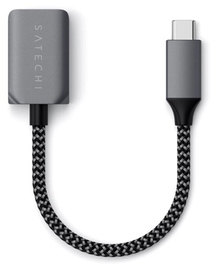 Переходник (адаптер) Satechi USB Type-C to USB 3.0 Adapter, Серый, ST-UCATCM